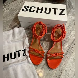 SCHUTZ Nicky Mid Nappa Sandal 8 & 8.5 NEW!
